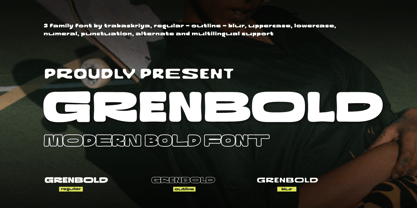 Grenbold Font Poster 1