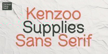 Kenzoo Supplies Font Poster 6