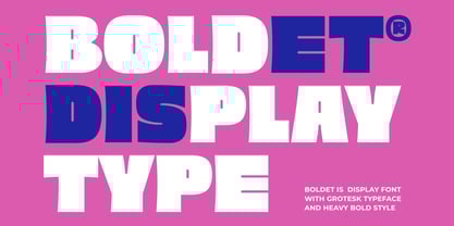 Boldet Font Poster 2