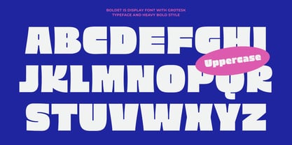 Boldet Font Poster 9