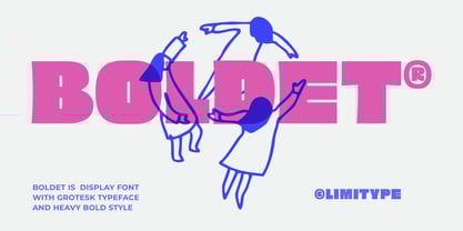Boldet Font Poster 1