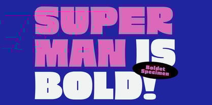 Boldet Font Poster 3