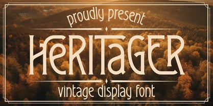 Heritager Font Poster 1