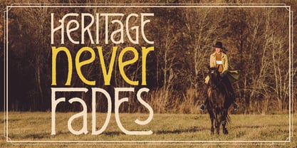 Heritager Font Poster 2