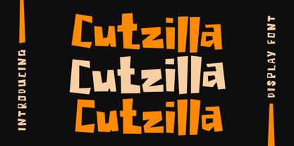 Cutzilla Font Poster 1