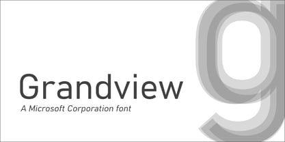 Grandview Font Poster 1