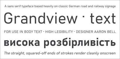 Grandview Font Poster 4