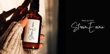 Relieve Fatigue Signature Font Poster 7