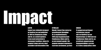 Impact Font Poster 4
