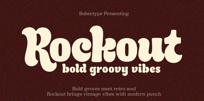 Rockout Font Poster 1