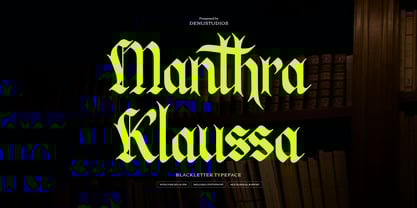 Manthra Klaussa Font Poster 1