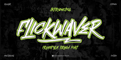 FlickWaver Font Poster 1
