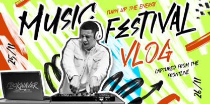 FlickWaver Font Poster 9