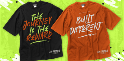 FlickWaver Font Poster 8