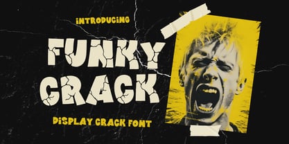 Funky Crack Font Poster 1