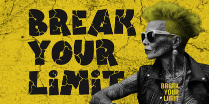 Funky Crack Font Poster 2