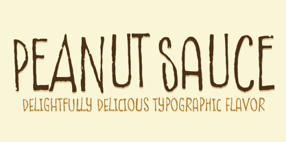 Peanut Sauce Font Poster 1