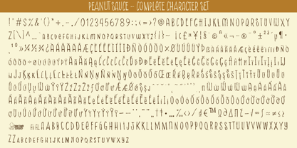 Peanut Sauce Font Poster 6