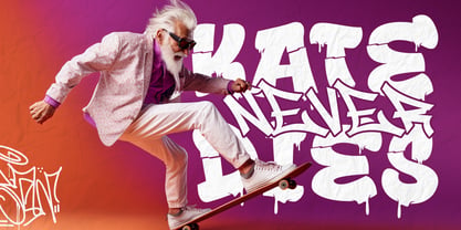 Drop Shade Font Poster 4
