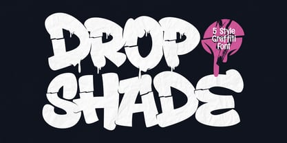 Drop Shade Font Poster 1