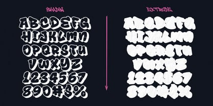 Drop Shade Font Poster 9