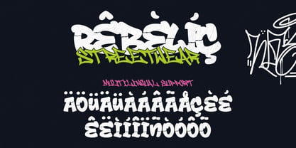 Drop Shade Font Poster 7