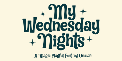 My Wednesday Nights Font Poster 1