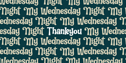 My Wednesday Nights Font Poster 10
