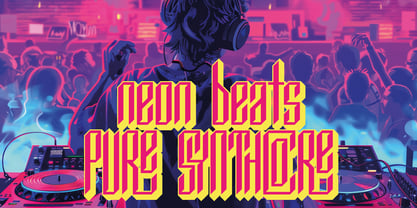 Synthcore Font Poster 2