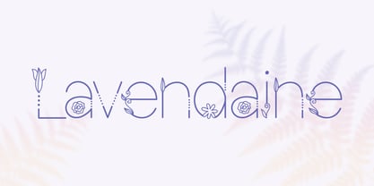 Lavendaine Font Poster 1
