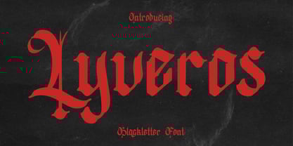 Lyveros Font Poster 1