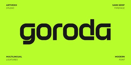 Goroda Font Poster 1