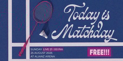 Midle time Font Poster 6