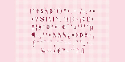 Pink Sky Font Poster 7