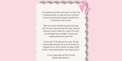 Pink Sky Font Poster 2