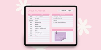 Pink Sky Font Poster 3