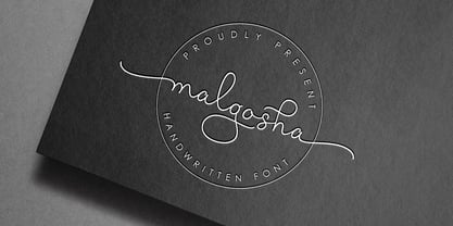 Malgosha Font Poster 4