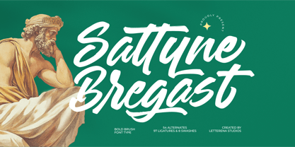 Sattyne Bregast Font Poster 1