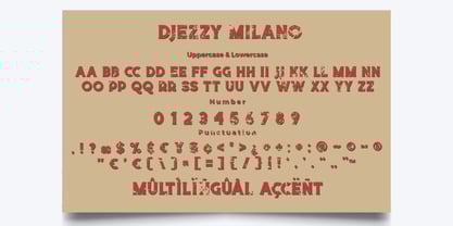 Djezzy Milano Font Poster 13