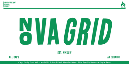 Nova Grid Font Poster 1