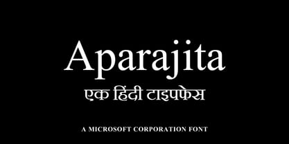 Aparajita Font Poster 1