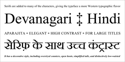 Aparajita Font Poster 3