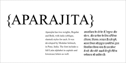 Aparajita Font Poster 4