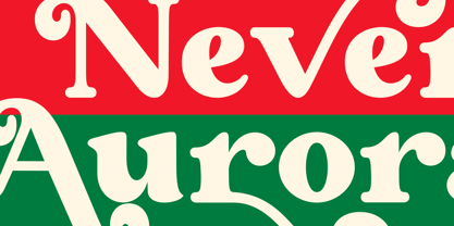 Never Aurora Font Poster 5