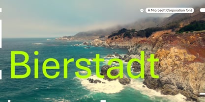 Bierstadt Font Poster 1