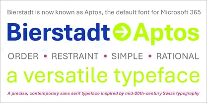 Bierstadt Font Poster 3
