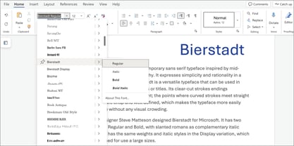Bierstadt Font Poster 4