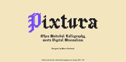 Pixtura Font Poster 1