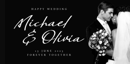 Aristiq Signature Font Poster 3