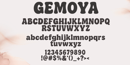 Gemoya Font Poster 6